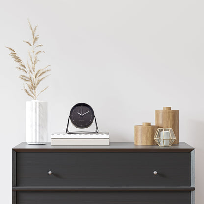 ⏰ Berlin Table Wekker 14x13x7cm - Metaal Design