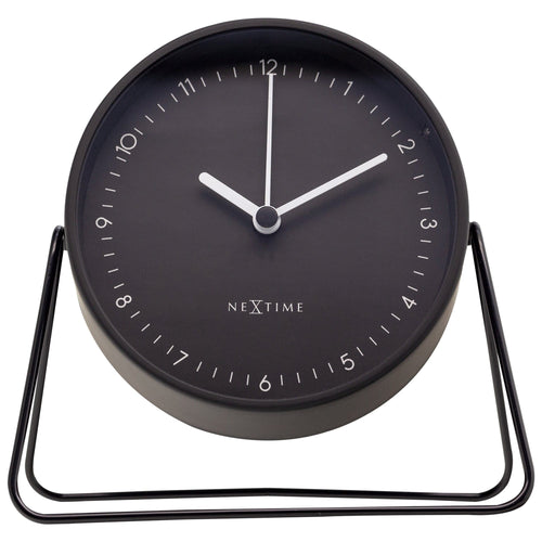 ⏰ Berlin Table Wekker 14x13x7cm - Metaal Design