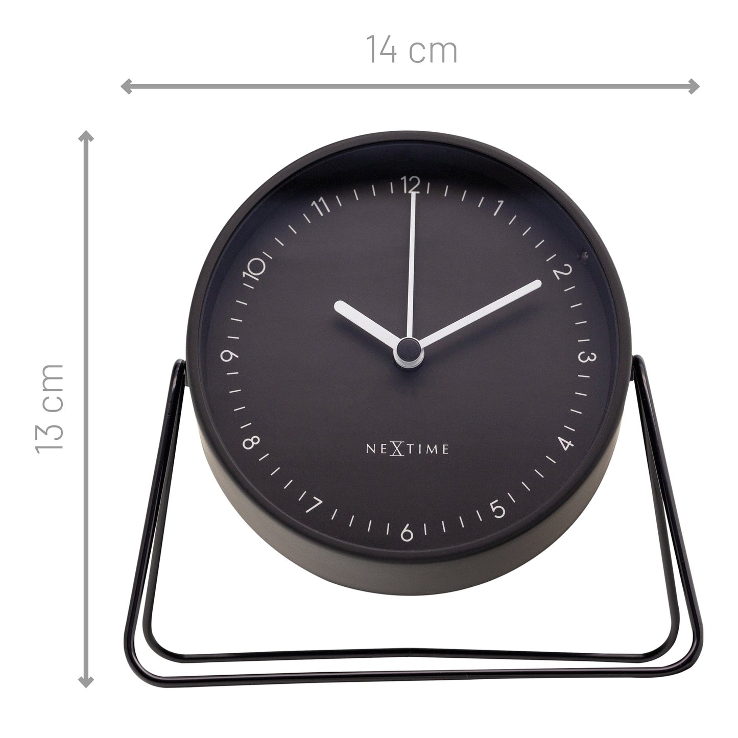 ⏰ Berlin Table Wekker 14x13x7cm - Metaal Design