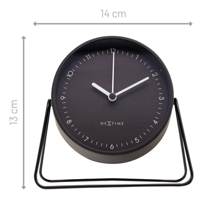 ⏰ Berlin Table Wekker 14x13x7cm - Metaal Design