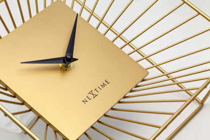 ✨ NeXtime Vasco Table Klok 25x25cm Goud