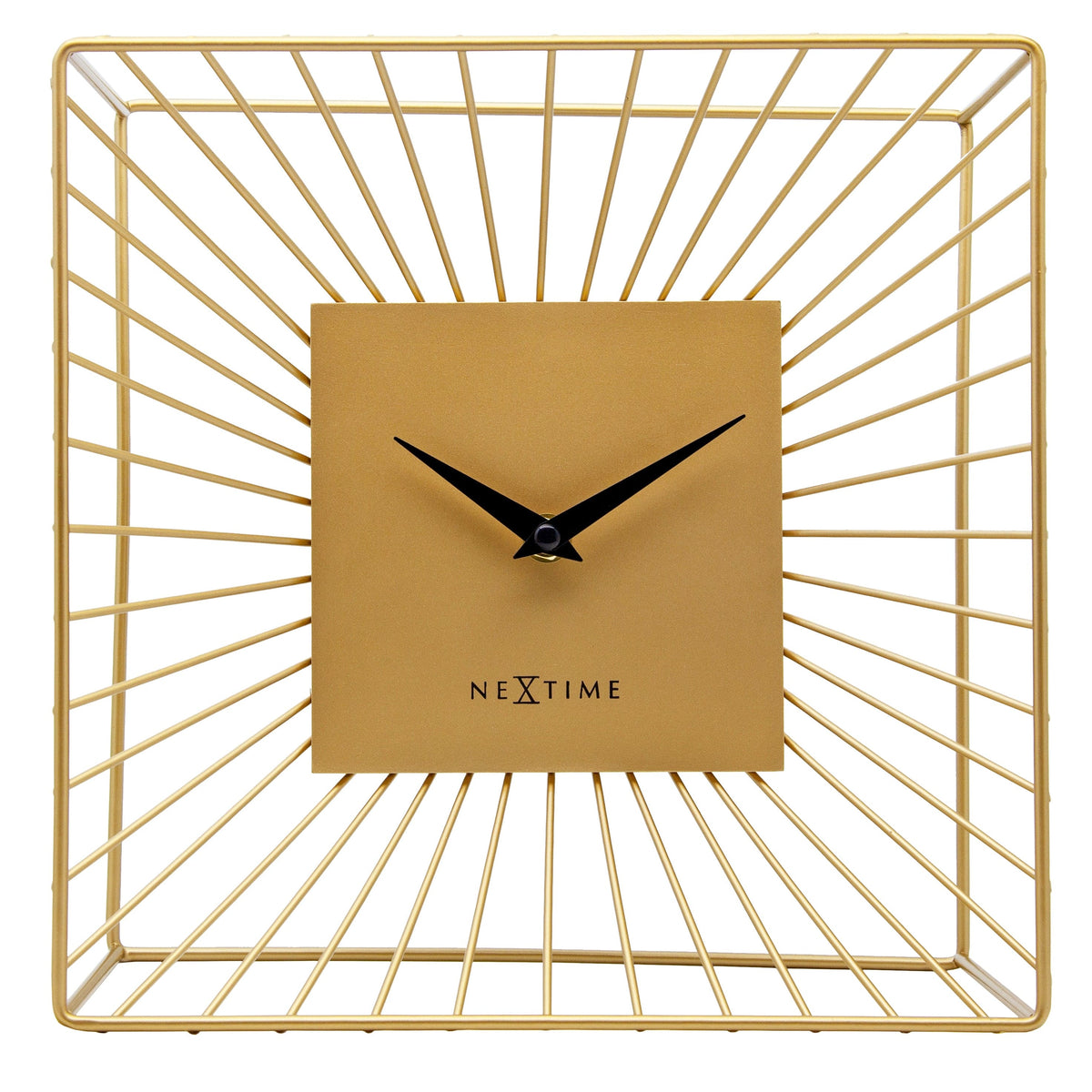 ✨ NeXtime Vasco Table Klok 25x25cm Goud