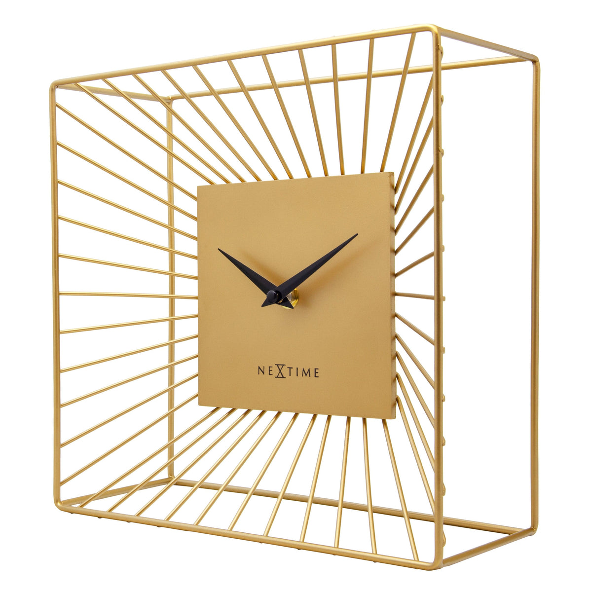 ✨ NeXtime Vasco Table Klok 25x25cm Goud