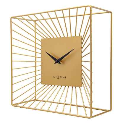 ✨ NeXtime Vasco Table Klok 25x25cm Goud