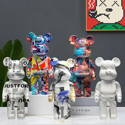 🐻 Bearbrick Designer Standbeeld - Iconische Beer voor Verzamelaars