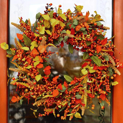 🍂 Herfst Luxe Thanksgiving & Kerst Deurdecoratie