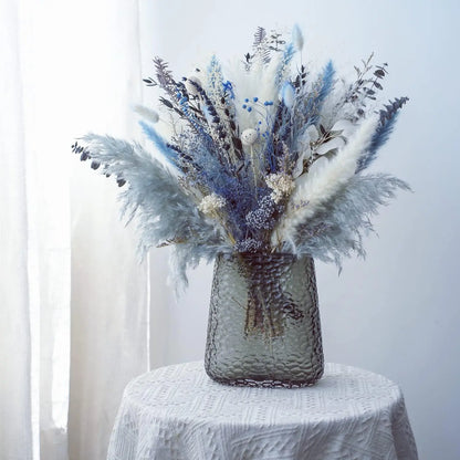 🌾 Kunstmatig Pampasgras Boeket - Boho Gedroogd Gras voor Lente, Zomer & Pasen Decoratie