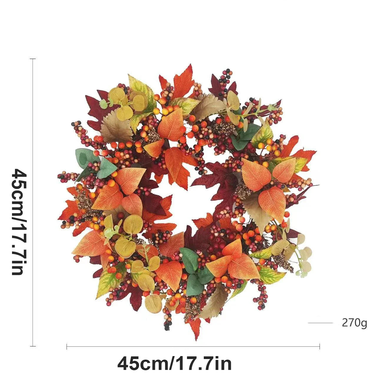 🍂 Herfst Luxe Thanksgiving & Kerst Deurdecoratie