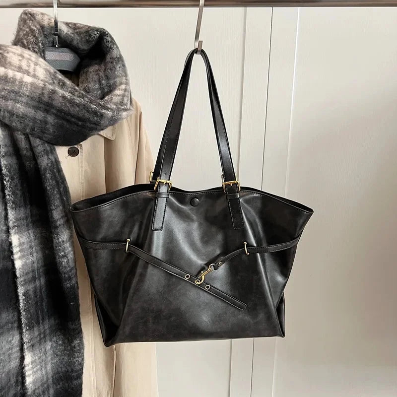 👜 Casual Draagtas Polyester - Veelzijdige Schoudertas met Grote Capaciteit & Ritssluiting