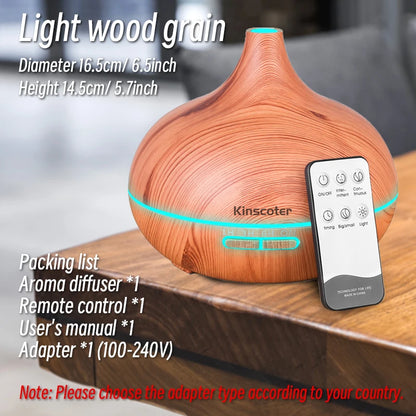 💧 Aromatherapie Diffuser 500ml - Ultrasone Luchtbevochtiger