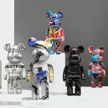 🐻 Bearbrick Designer Standbeeld - Iconische Beer voor Verzamelaars