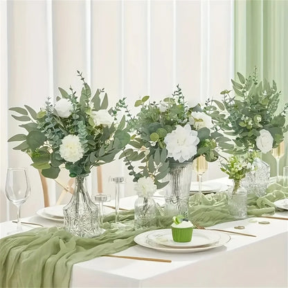 🌿 Kunstmatige Eucalyptus Set 30 Stuks - Decoratieve Bladeren voor Bruiloft & Moederdag
