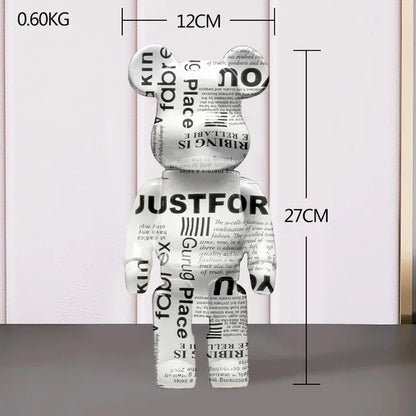 🐻 Bearbrick Designer Standbeeld - Iconische Beer voor Verzamelaars