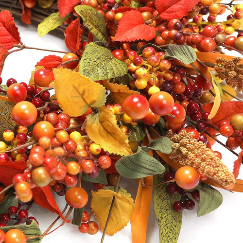 🍂 Herfst Luxe Thanksgiving & Kerst Deurdecoratie