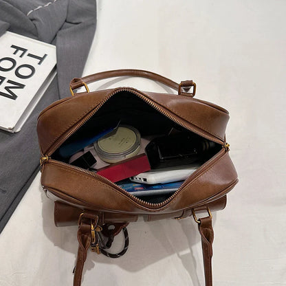 👜 Retro Schoudertas Meerdere Zakken - Vintage Onderarmtas met Hanger