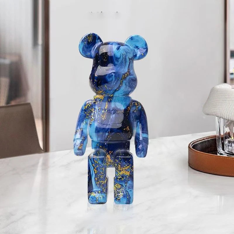 🐻 Graffiti Beer Beeldje 27cm - Moderne Spaarpot & Decoratie voor Stoer Interieur