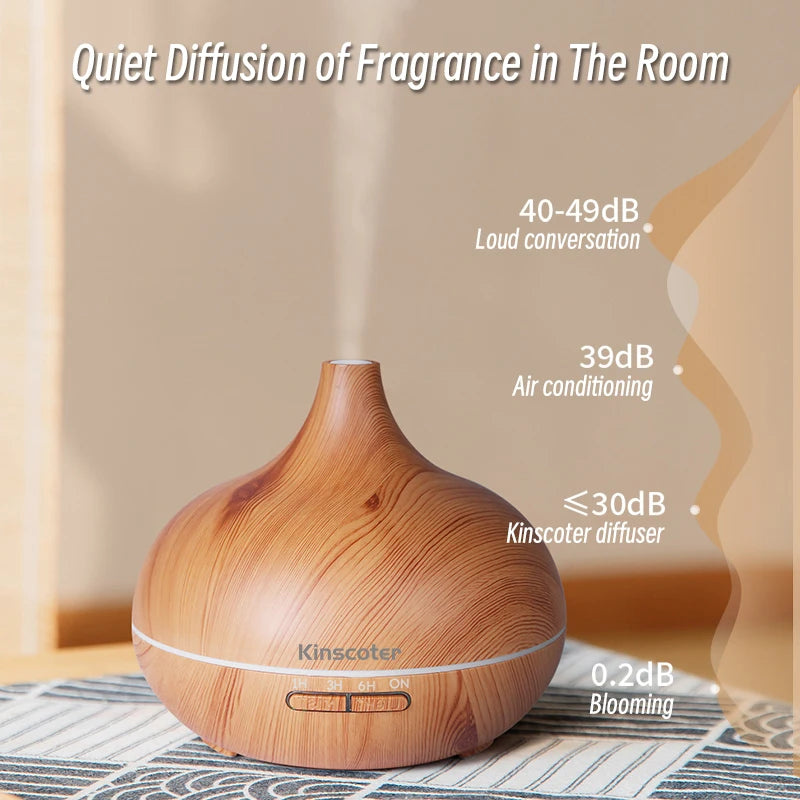 💧 Aromatherapie Diffuser 500ml - Ultrasone Luchtbevochtiger