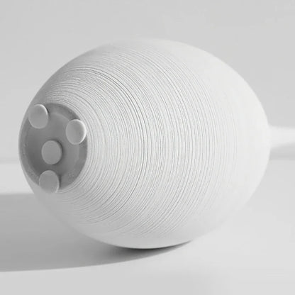 🏺 Minimalistische Zen Vaas Zwart-Wit - Handgemaakte Keramische Kunst Decoratie