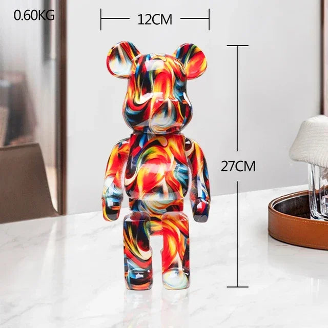 🐻 Bearbrick Designer Standbeeld - Iconische Beer voor Verzamelaars