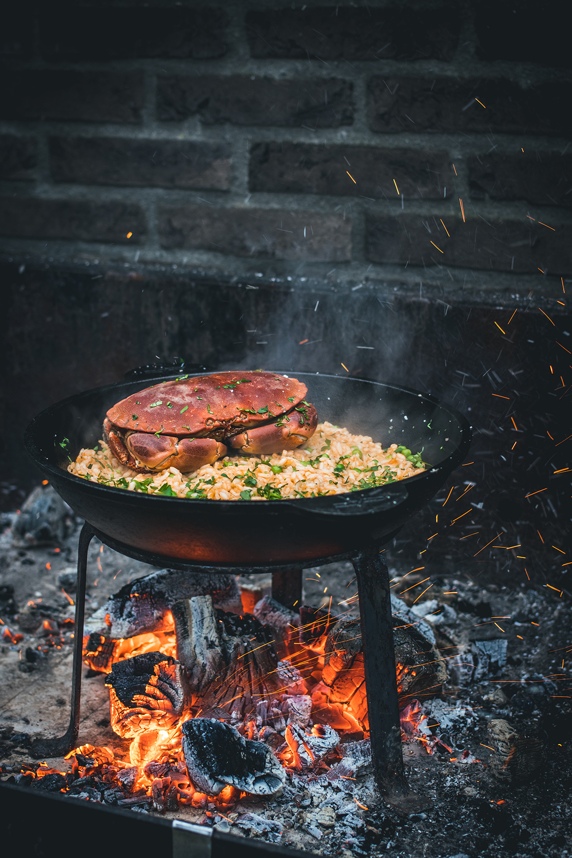 🥘 The Windmill Paella Pan