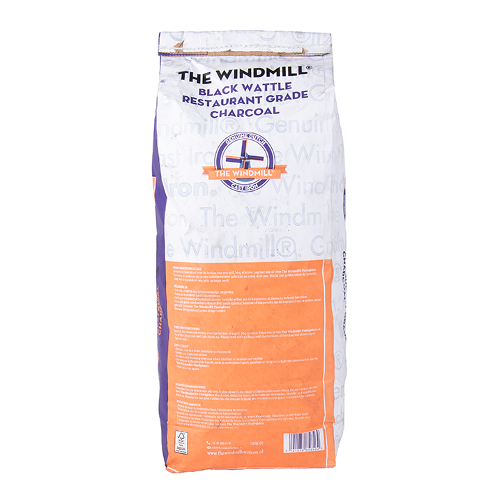 🔥 The Windmill Black Wattle Houtskool 6kg