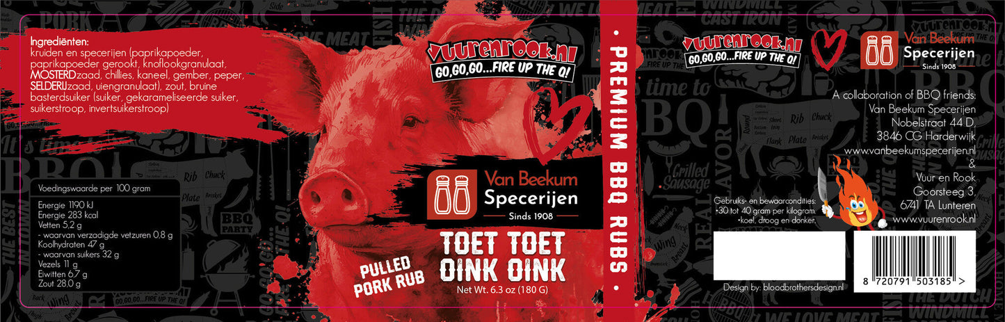 🐷 Vuur&Rook Oink Oink Rub 180g