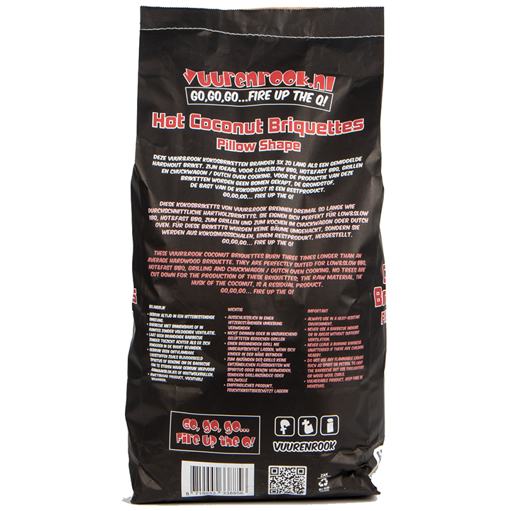 🥥 Vuur&Rook Coconut Briketten 10kg