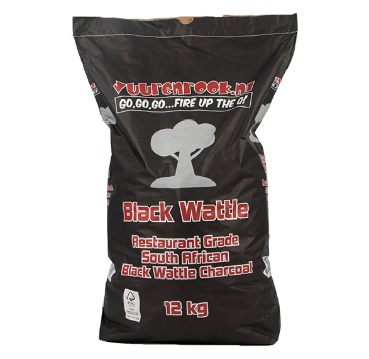 🔥 Vuur&Rook Black Wattle Houtskool 12kg