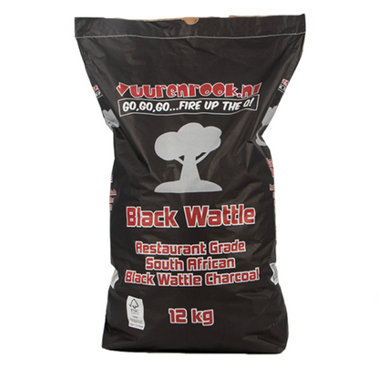 🔥 Vuur&Rook Black Wattle Houtskool 12kg