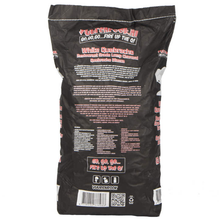 🔥 Vuur&Rook Quebracho Houtskool 10kg