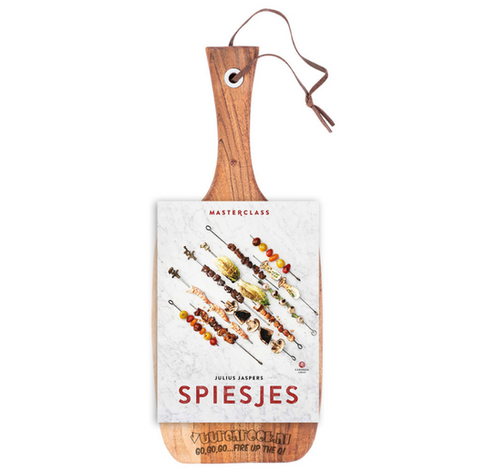 🪵 Vuur&Rook Acacia Serveerplank 42cm + Spiesjes