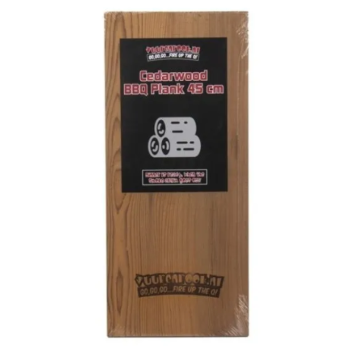 🌲 Vuur&Rook Cedar Rookplank 45cm Xtra Dik