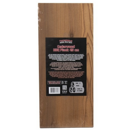 🌲 Vuur&Rook Cedar Rookplank 45cm Xtra Dik