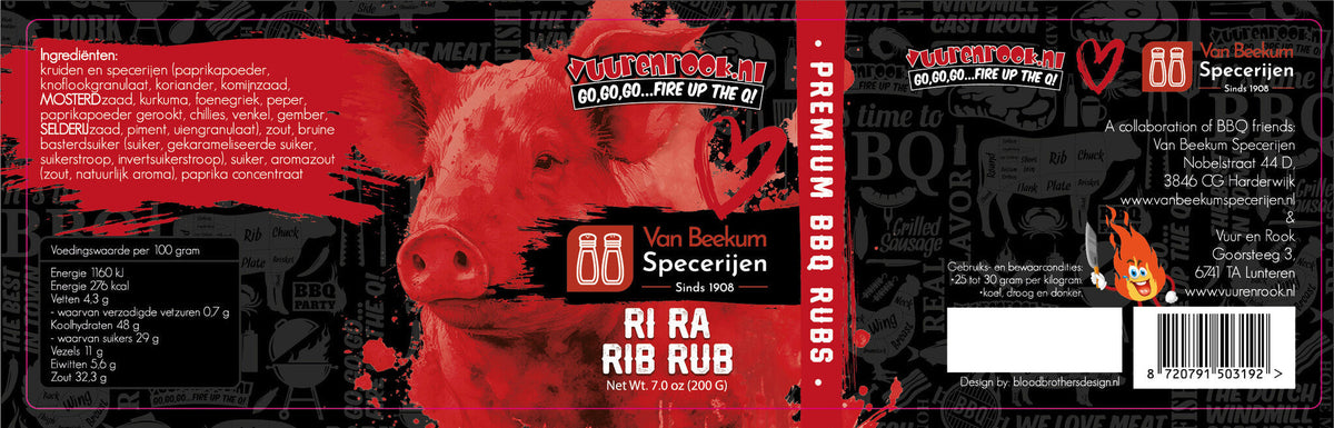 🌶️ Vuur&Rook Ri Ra Rib Rub 200g