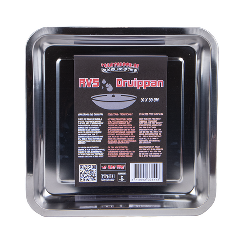 💧 Vuur&Rook RVS Druippan 30x30cm