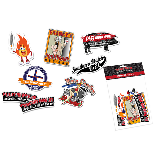 🏷️ Vuur&Rook Stickers 8st