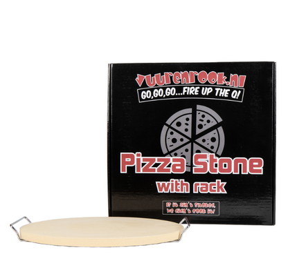 🍕 Vuur&Rook Pizzasteen Met Rek
